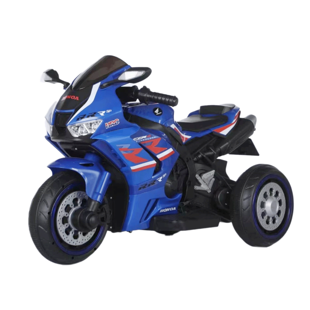 إل إف دراجة نارية كهربائية للأطفال بجهد 6 فولت وقدرة 7 أمبير موديل N-666 - أزرق