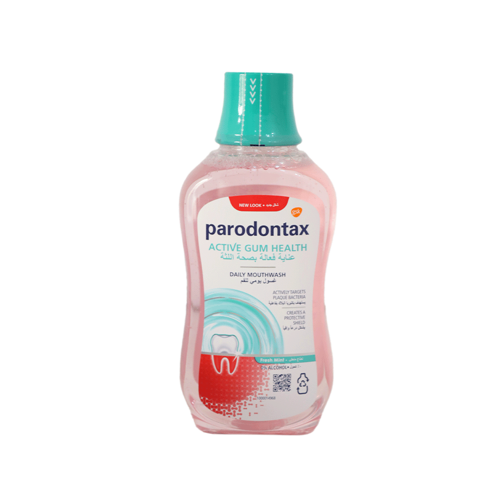بارودونتكس غسول فم عناية فعالة وحماية متقدمة للثة صحية بخلاصة العناع المنعش - 300 مل