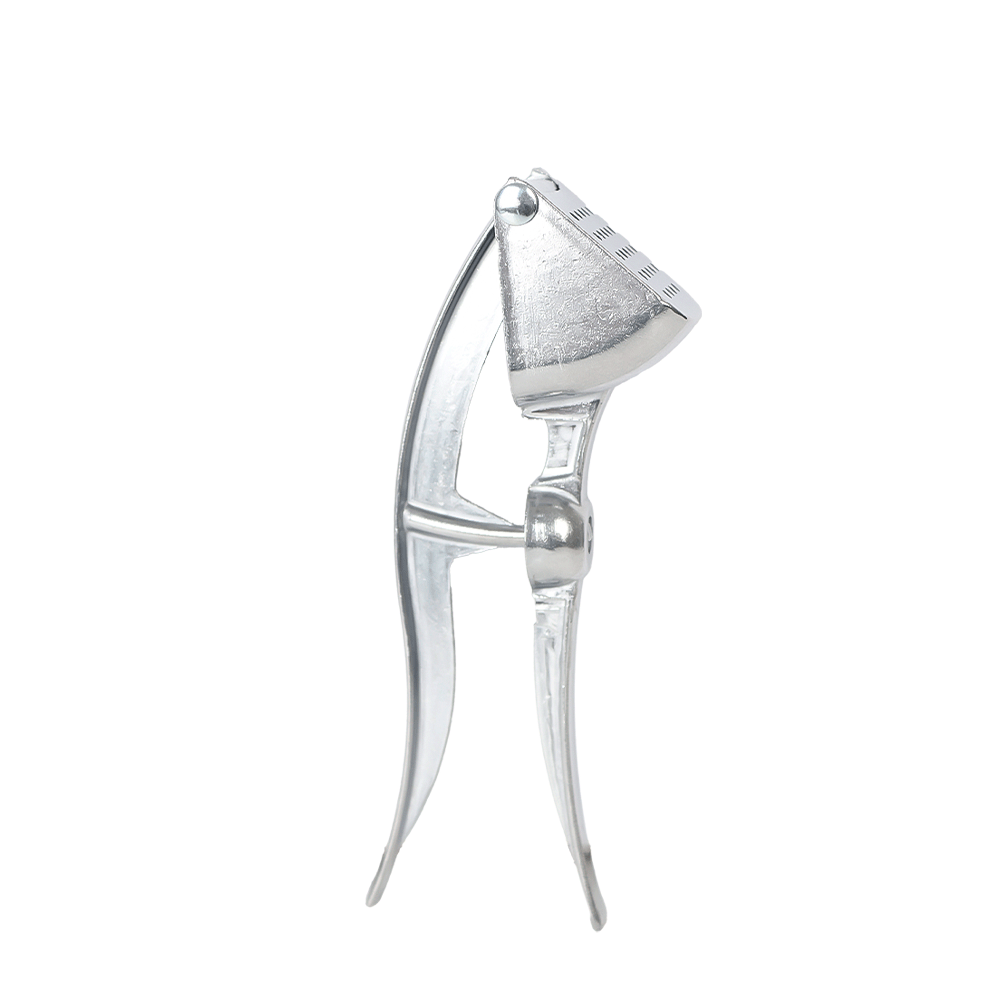 هراس ثوم الومنيوم حجم صغير - فضي