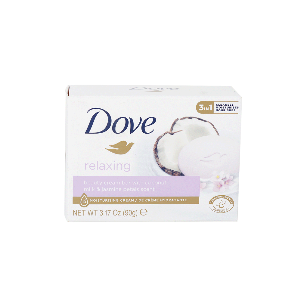 دوف صابون برائحة حليب جوز الهند وبتلات الياسمين - 90 جرام