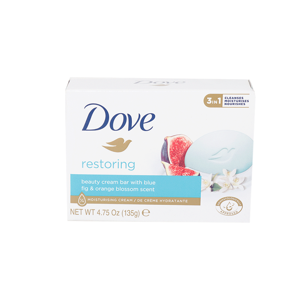 دوف صابون الجمال المرمم برائحة التين الأزرق وزهر البرتقال - 135 جرام