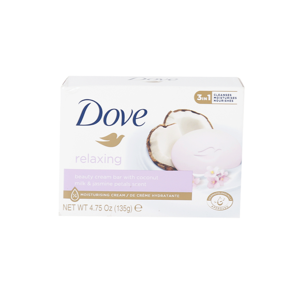 دوف صابون برائحة حليب جوز الهند وبتلات الياسمين - 135 جرام