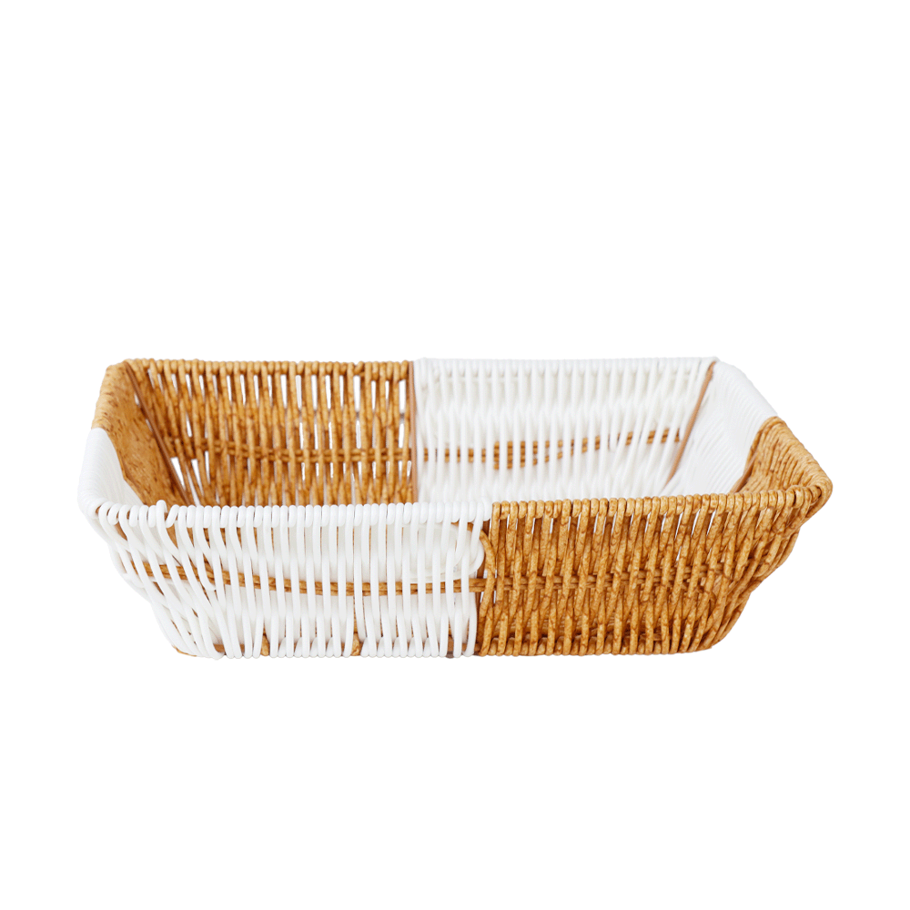 صحن تقديم مستطيل الشكل بتصميم خزفي - موديل AL10056