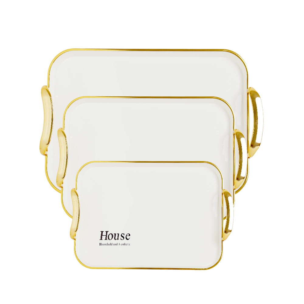 طقم معاشرتقديم أكريليك فاخر3 قطع - موديل AL10214