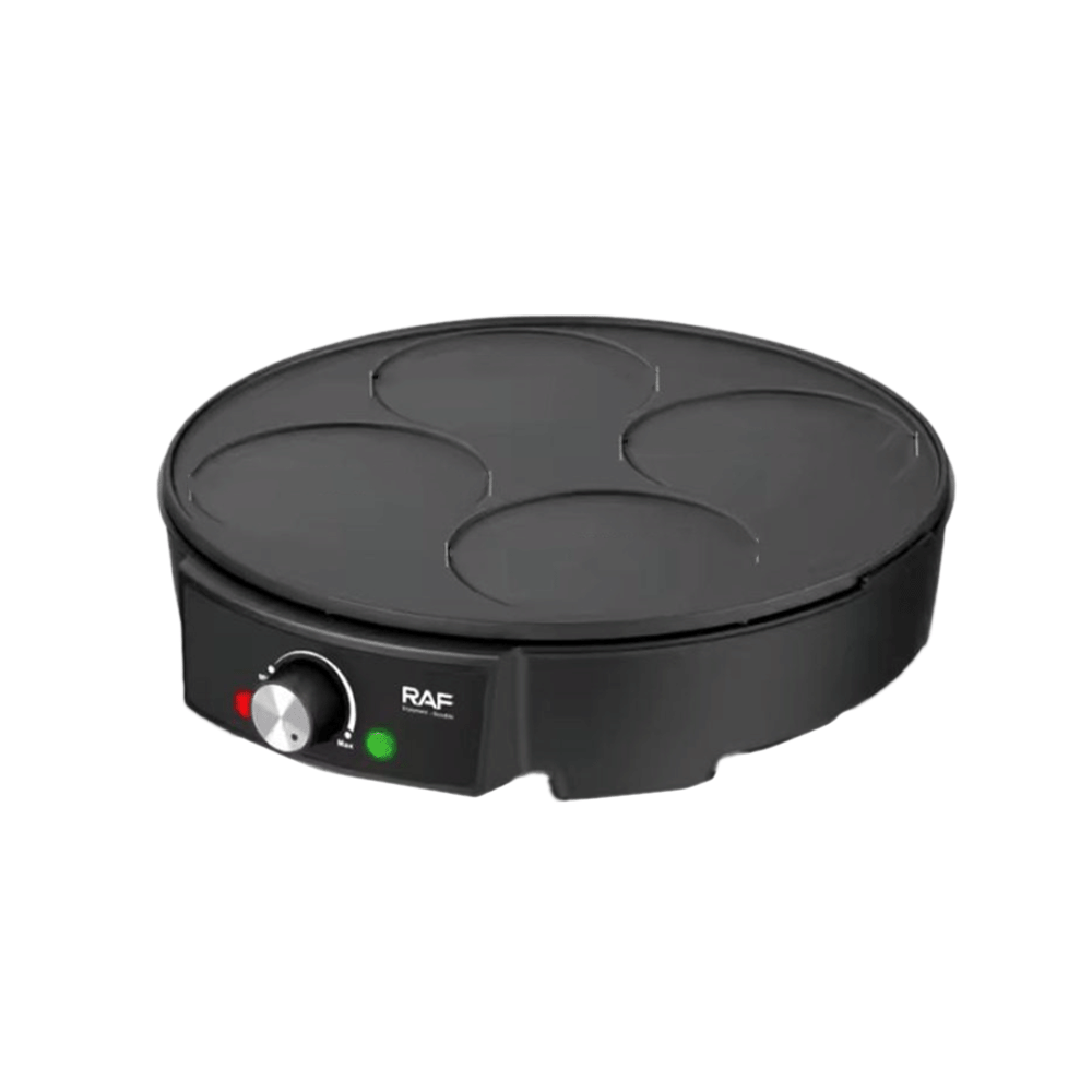 راف صانعة البان كيك الكهربائية قوة 1200 واط بسطح غير لاصق - موديل R.2508