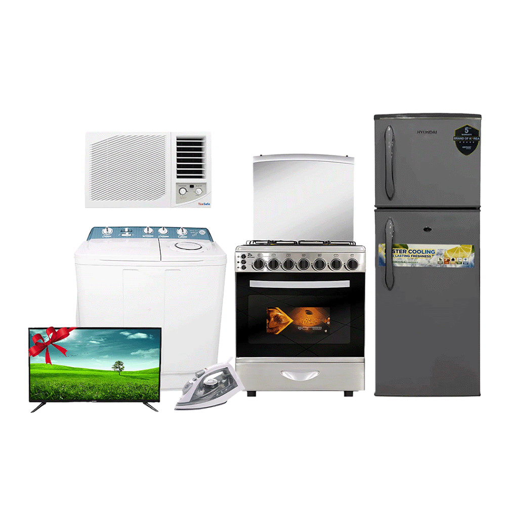 باكج أجهزة البيت المتكاملة مع ماس سمارت تلفزيون 32 بوصة كهدية مجانية