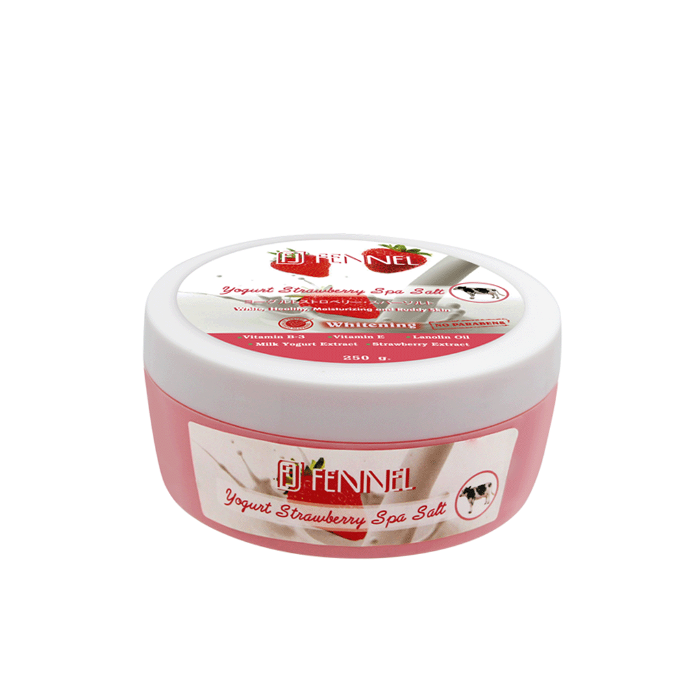 فينيل ملح السبا بالفراولة والزبادي للعناية بالبشرة - 300 مل