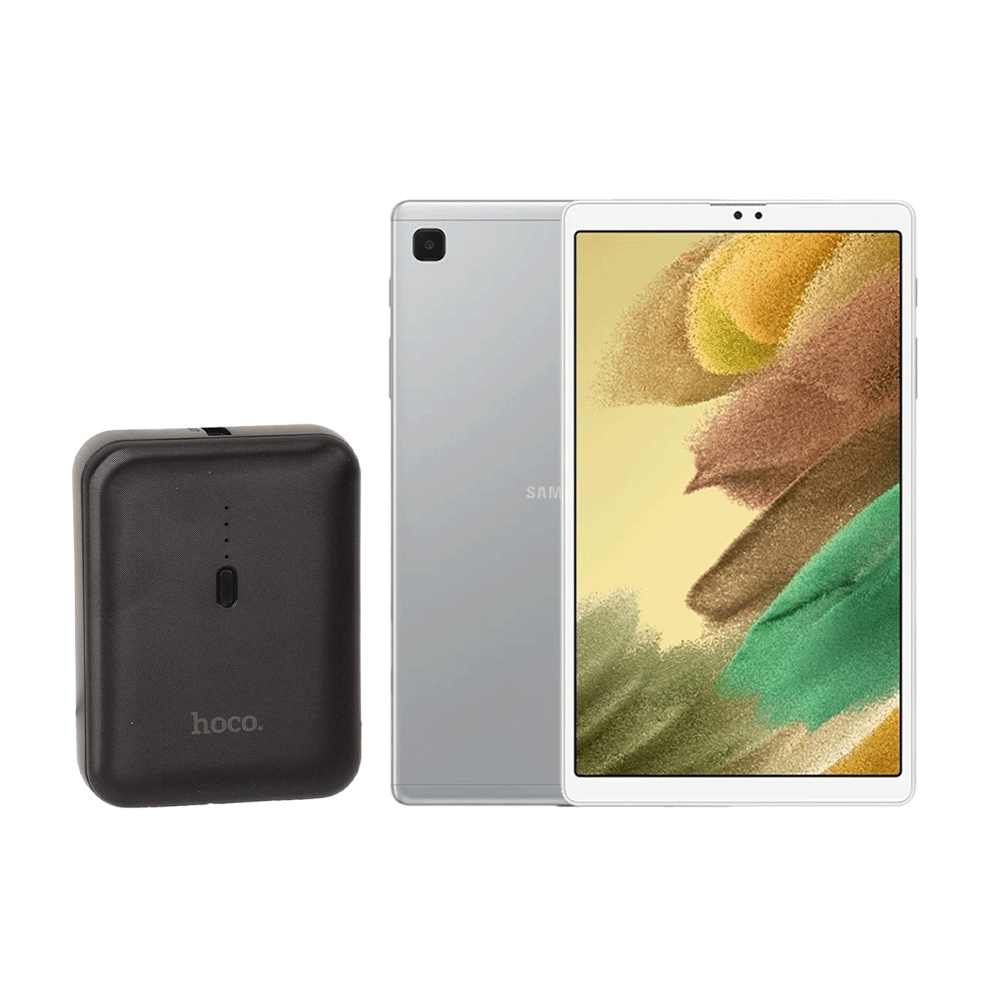 باكج هوكو باور بانك بقوة 5000 ملي أمبير مع سامسونج تابلت A7 لايت سعة 32 جيجا و رام 3 جيجابايت
