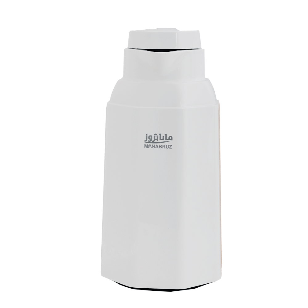 مانابروز ثلاجة عازلة للحرارة سعة 1.6 لتر - أبيض