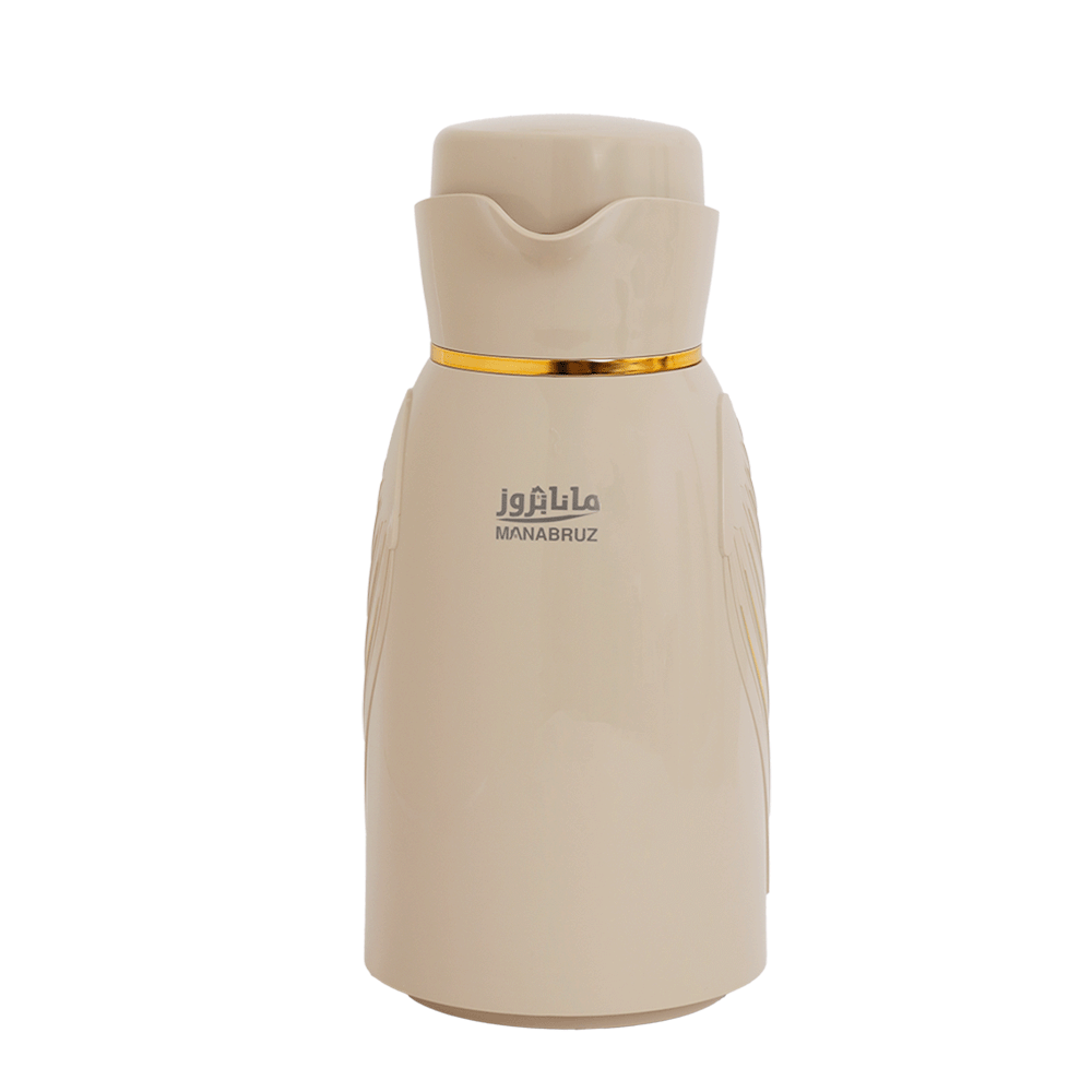 مانابروز ثلاجة عازلة للحرارة سعة 1 لتر - بيج