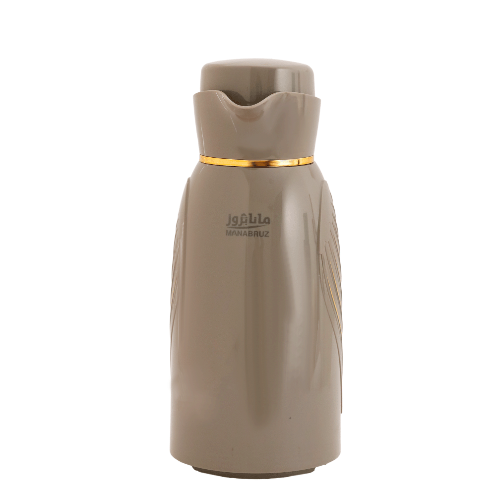 مانابروز ثلاجة عازلة للحرارة سعة 1.6 لتر - بني