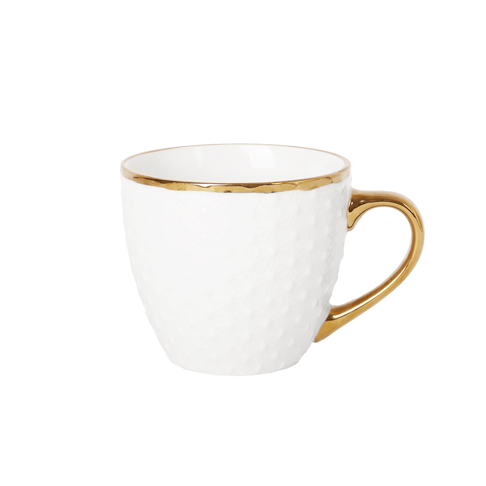 مجموعة فناجين وصحون للشاي بتصميم أنيق - 12 قطعة