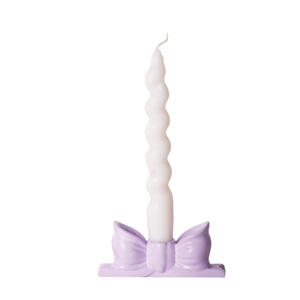 اوليف كاندلز طقم الشمعدان والشمع الحلزوني