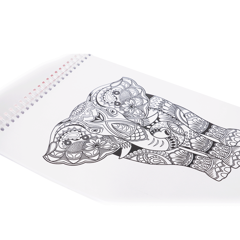 دفتر وقلم دفتر تلوين مانديلا الحيوانات - 30 ورقة