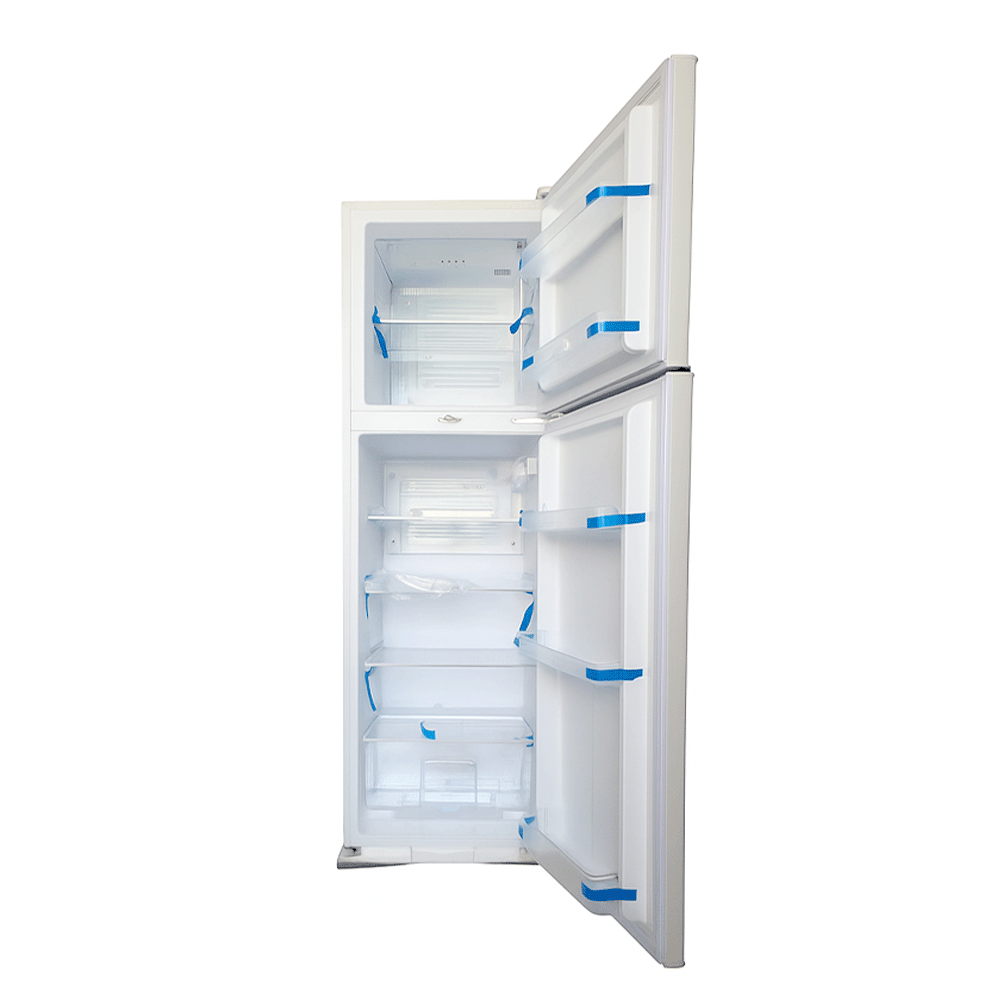 فولكس ثلاجة إنفرتر ثلج بابين سعة 305 لتر و قوة 72 واط و جهد 220 فولت بدون إقلاع