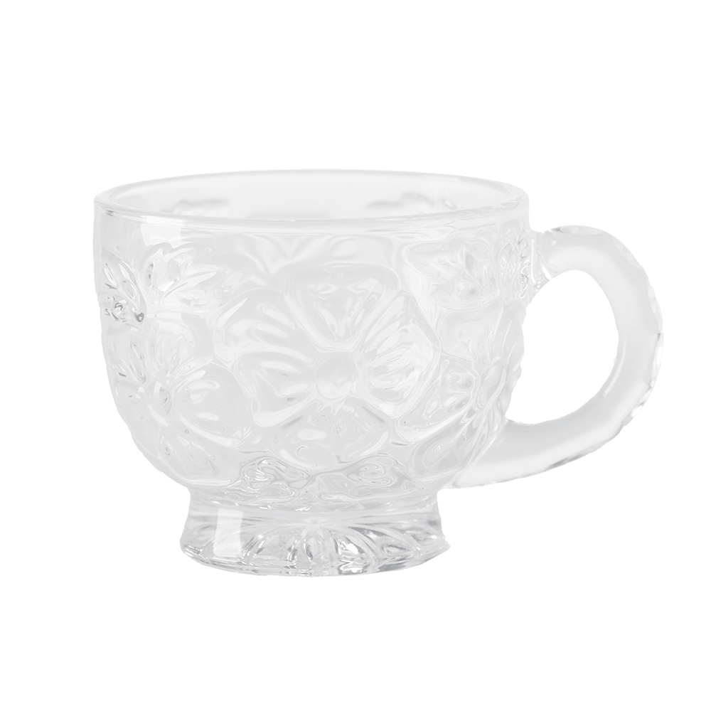 جي-هورس كاسات شاي زجاج أبو يد موديلSH 731 شفاف - 6 قطع