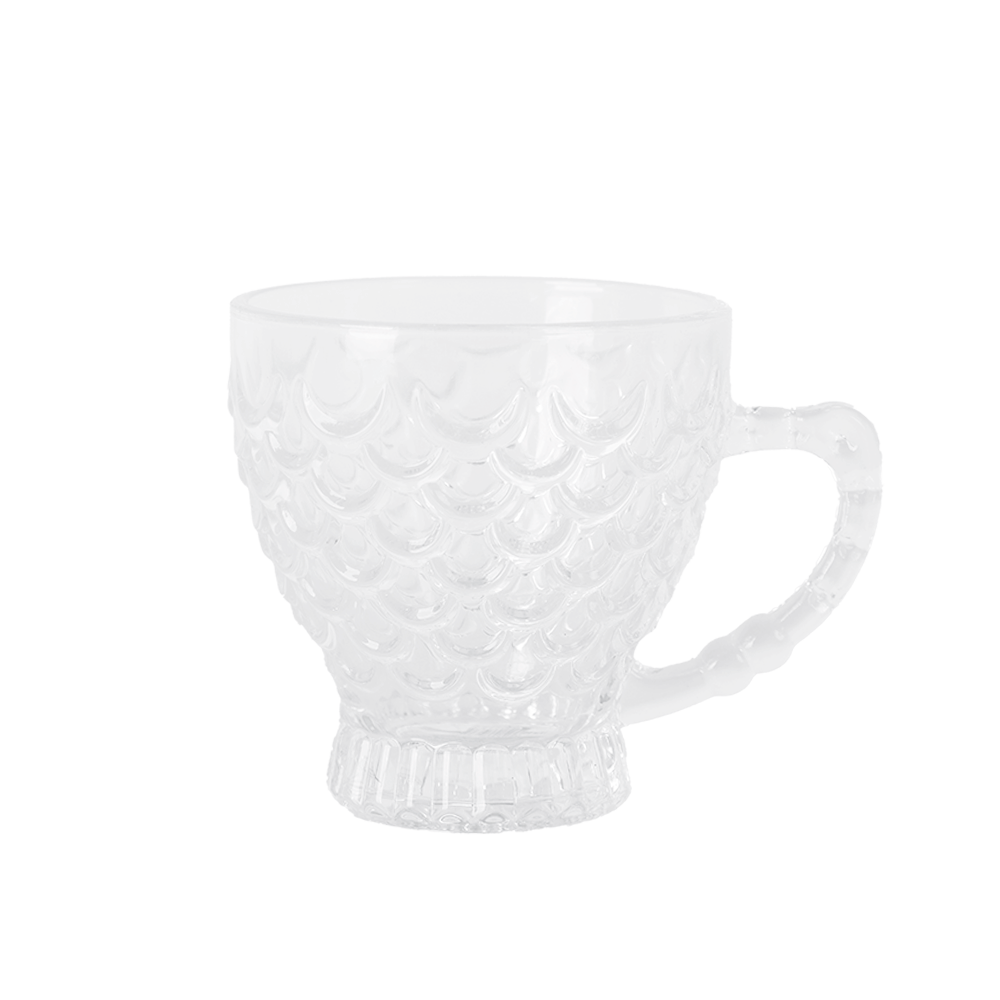 جي-هورس كاسات شاي زجاج أبو يد موديل SH 733 شفاف - 6 قطع