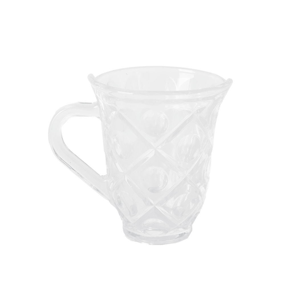 لوف ويش كاسات شاي زجاج أبو يد موديل SH 734 شفاف - 6 قطع