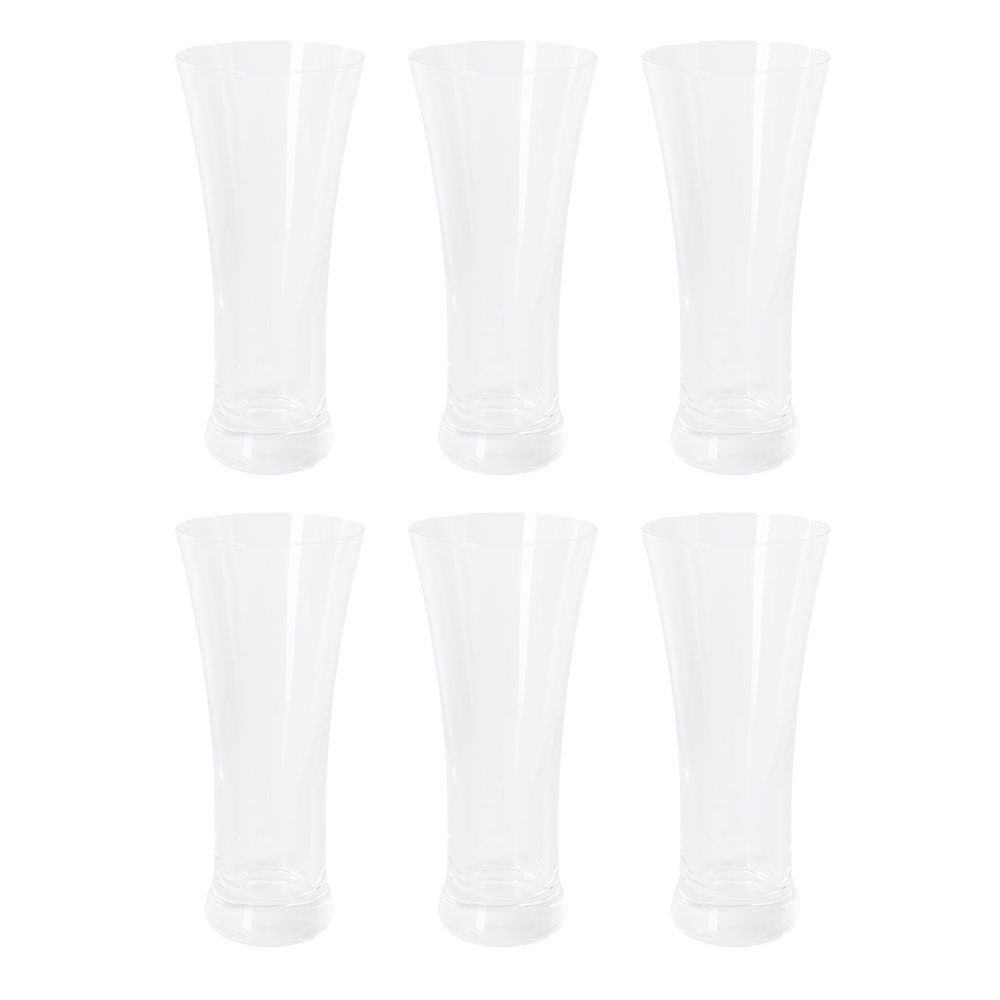 رد وين كاسات عصير عرائسي طويل أبو قاعدة موديل AW1010 شفاف - 6 قطع