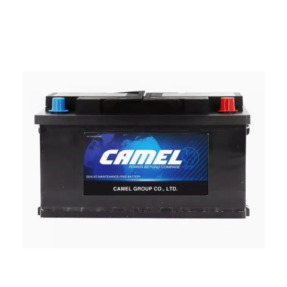 كامل بطارية أسيد للسيارة بسعة 50 أمبير وجهد 12 فولت - أسود