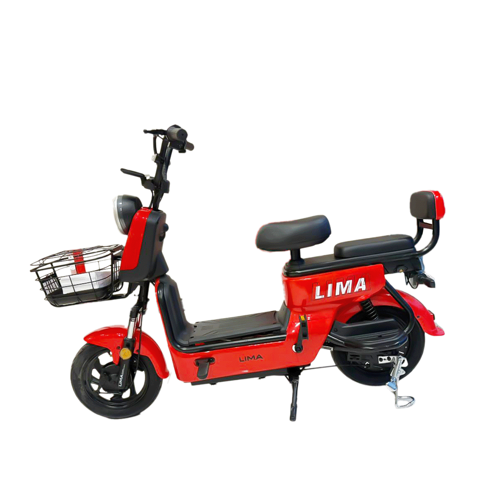 ليما دراجة كهربائية بقوة 21 واط وجهد 48 فولت - أحمر