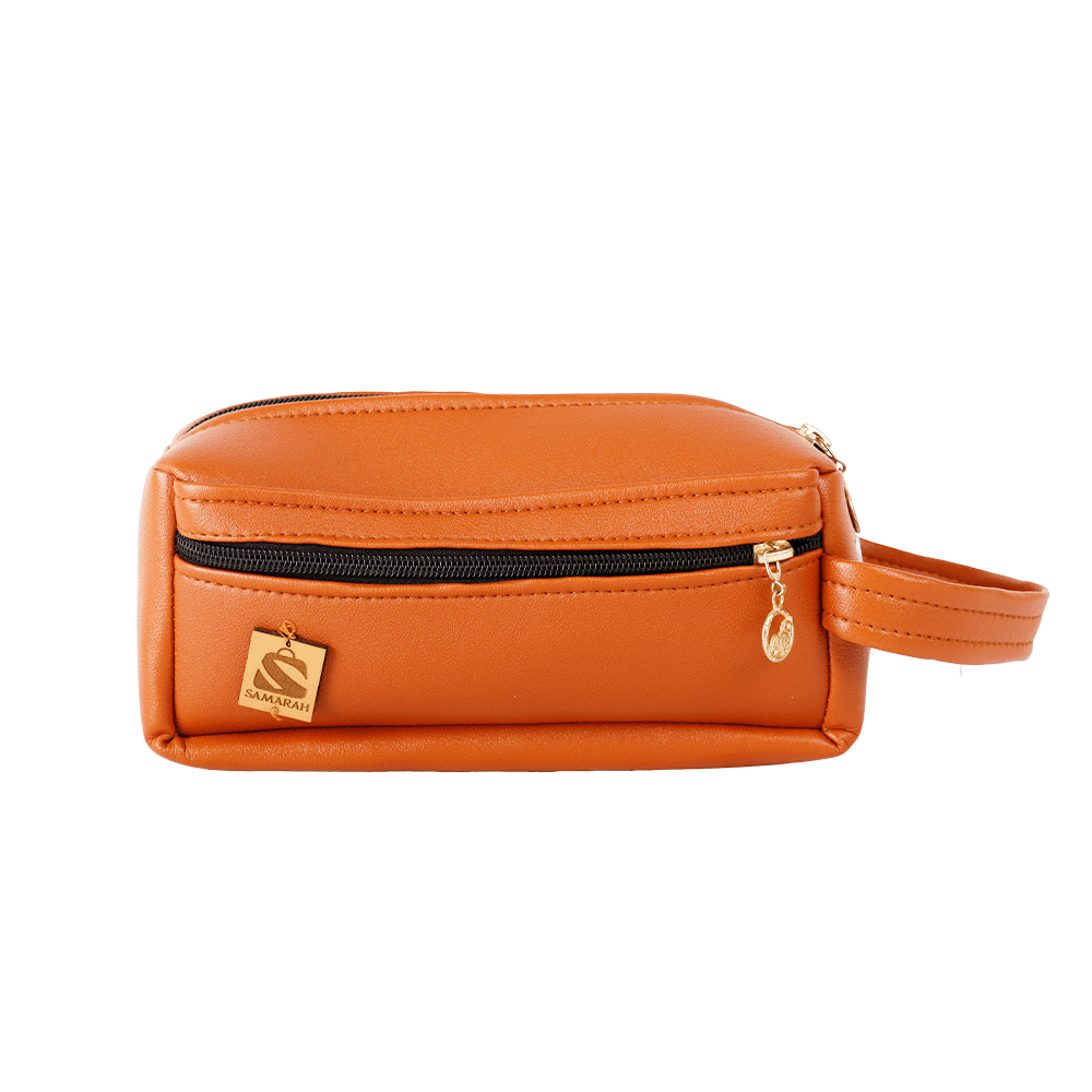 سمارا باج حقيبة يد جلدية فاخرة للجنسين - بني
