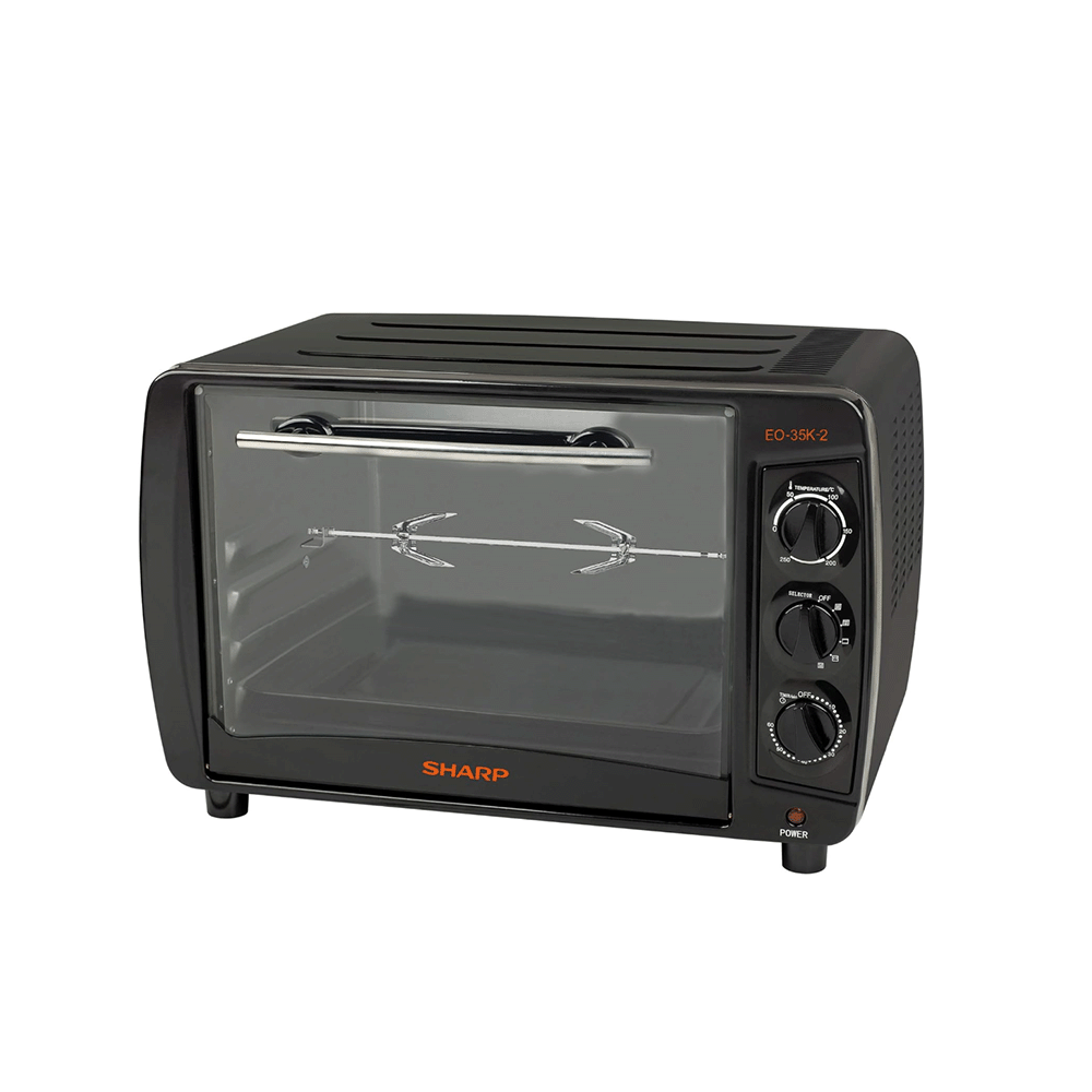 فرن كهربائي من شارب سعة 35 لتروبقوة 1500 واط اسود - موديل EO-35K-3