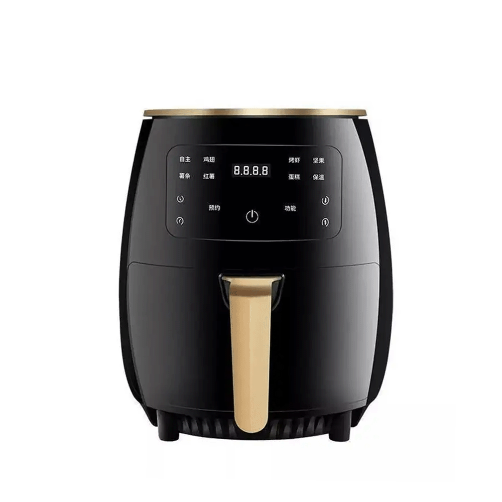 قلاية هوائية صحية من سيلفر كرست سعة 6 لتر وبقوة 2400 واط ديجيتال تعمل باللمس موديل S-18 - أسود