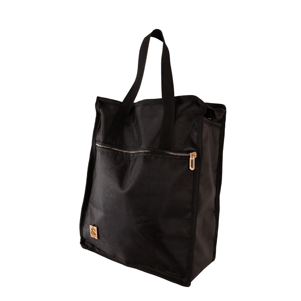 حقيبة تخزين متعددة الاستخدامات سمارا باج مع عازل حراري - أسود