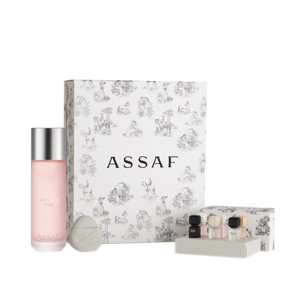 مجموعة عطرعساف أروقيت بينك صغيرة نسائي - 6 عبوات