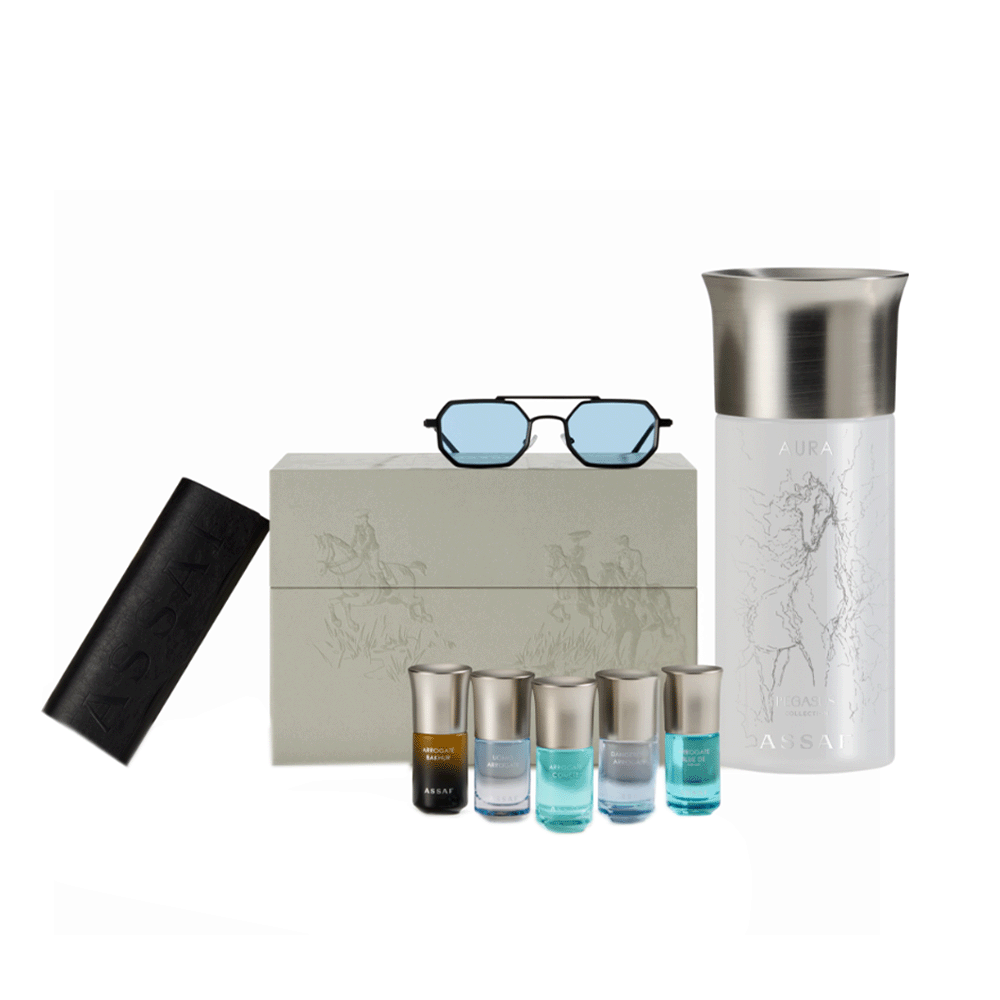 مجموعة عطر عساف أورا بيقاسوس بتركيز 35% 5×1رجالي