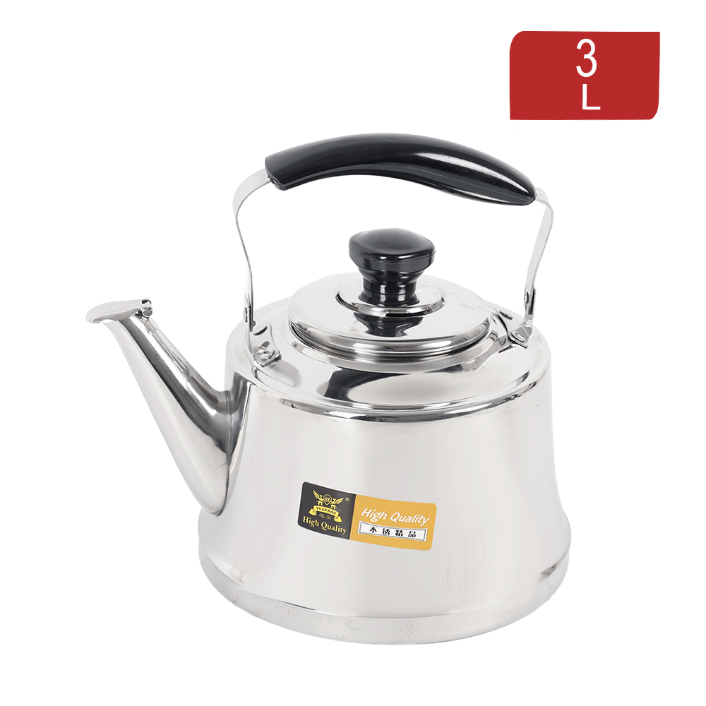 إبريق شاي ويستلنج ستانلس ستيل بغطاء و مقبض بلاستيكي سعة 3 لتر موديل AW474 - فضي