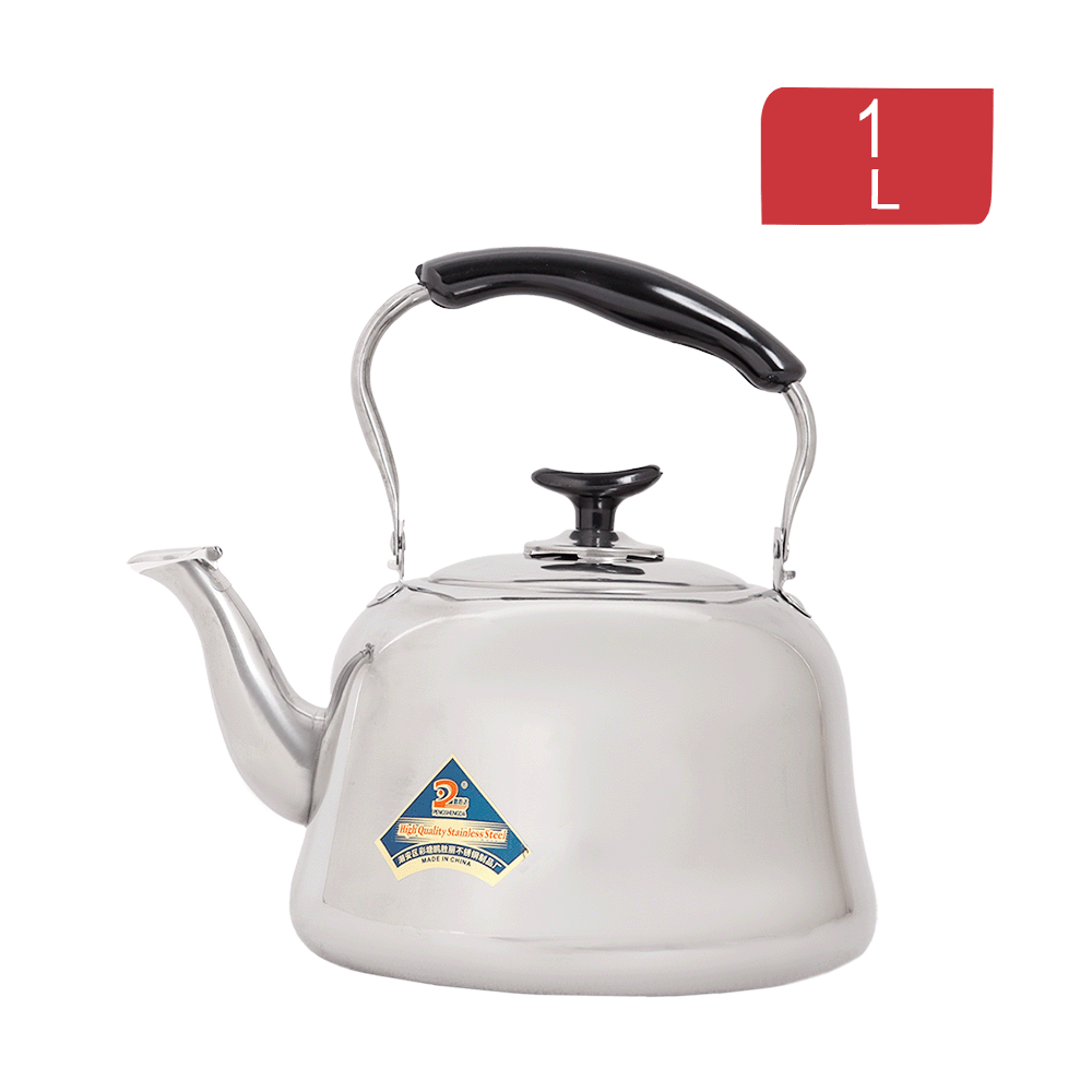 إبريق شاي زيلكانغ ستانلس ستيل بغطاء و مقبض بلاستيكي ومصفاة سعة 1 لتر موديل AW496 - فضي