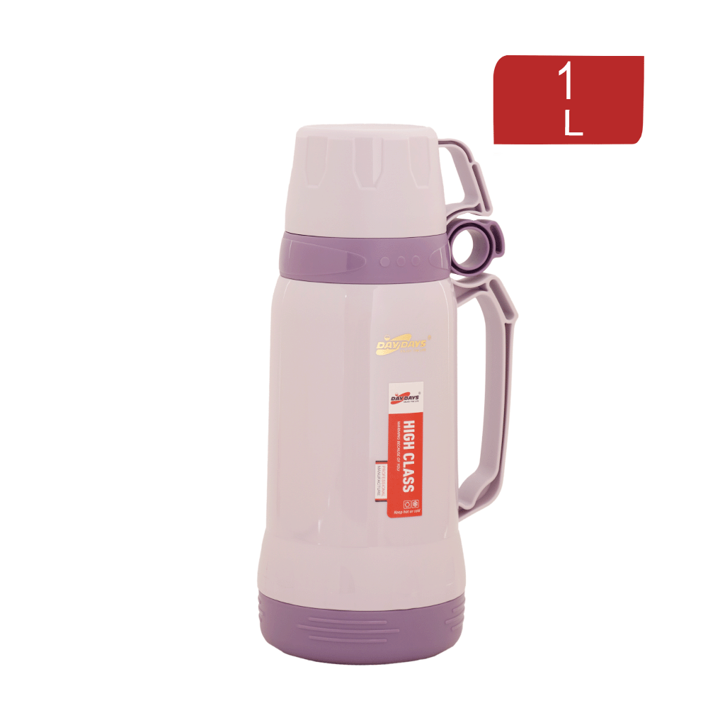 ثلاجة شاي داي دايز بلاستيكية بغطاء كوب سعة 1 لتر موديل AW-97 - بنفسجي