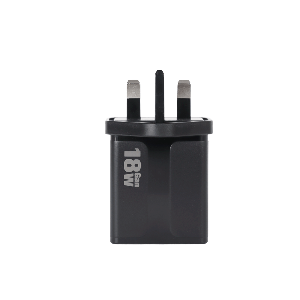 شاحن جداري مايكرو بقدرة 18 واط وجهد 5 فولت مع منفذين يو إس بي وكابل بيانات موديل N08 - أسود
