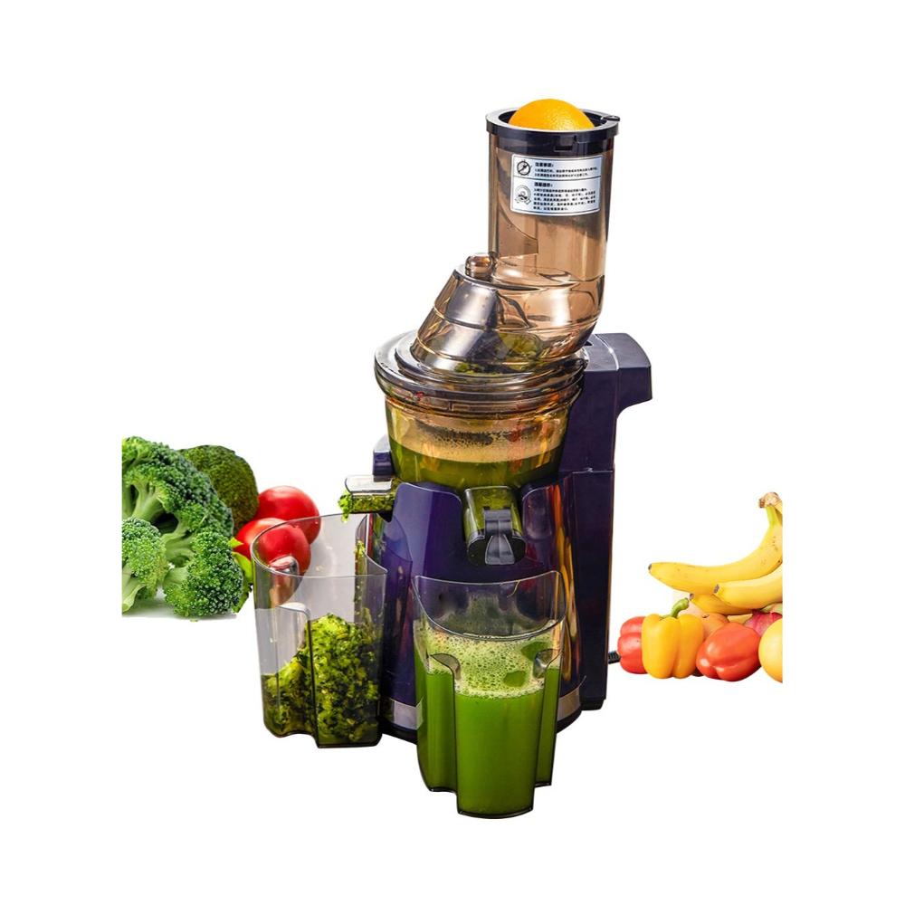 عصارة ديوريك بطيئة السرعة لاستخلاص العصير بنسبة عالية مع تقنية الضغط البارد بجهد 220 فولت موديل AJM-400B - أسود