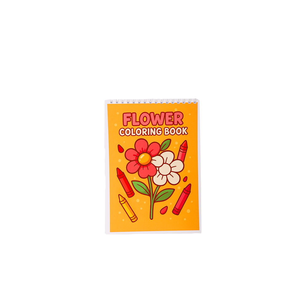 دفتر تلوين دفتر وقلم رسومات ورد مقاس A5 30 ورقة