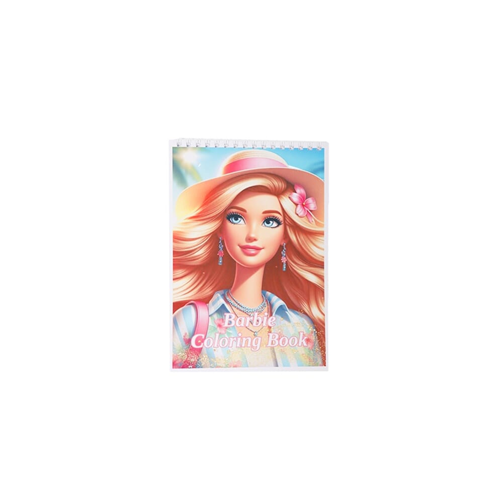 دفتر تلوين دفتر وقلم رسومات شخصية باربي مقاس A5 30 ورقة