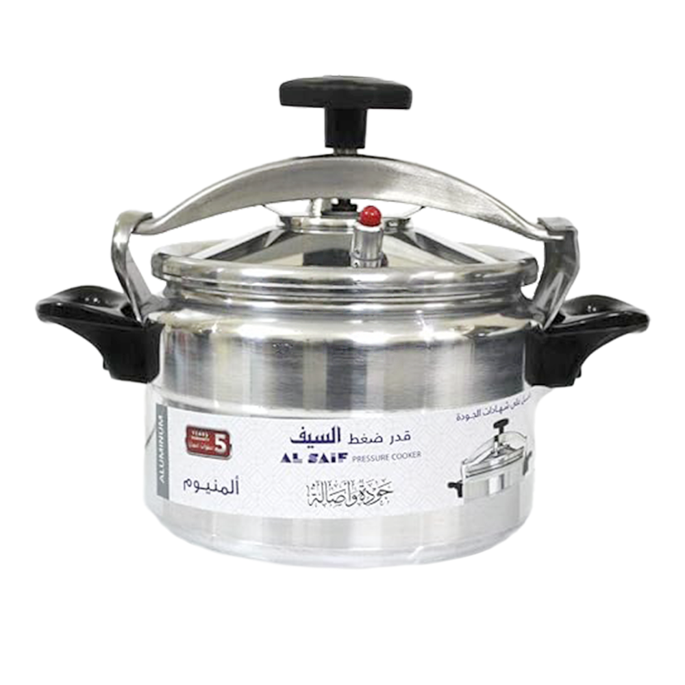 قدر ضغط السيف المنيوم 9 لتر - فضي