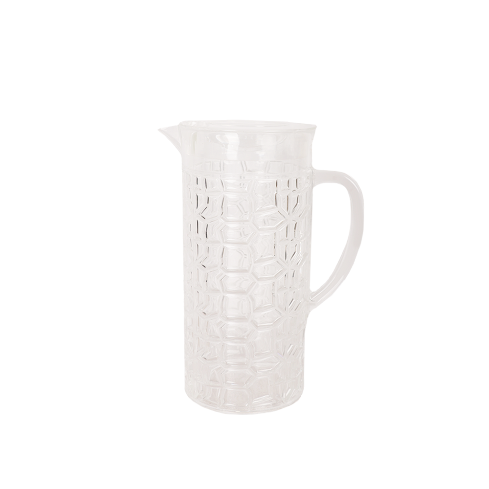 جاك بلاستيكي مع 6 كاسات شفافة دائرية - موديل SH105