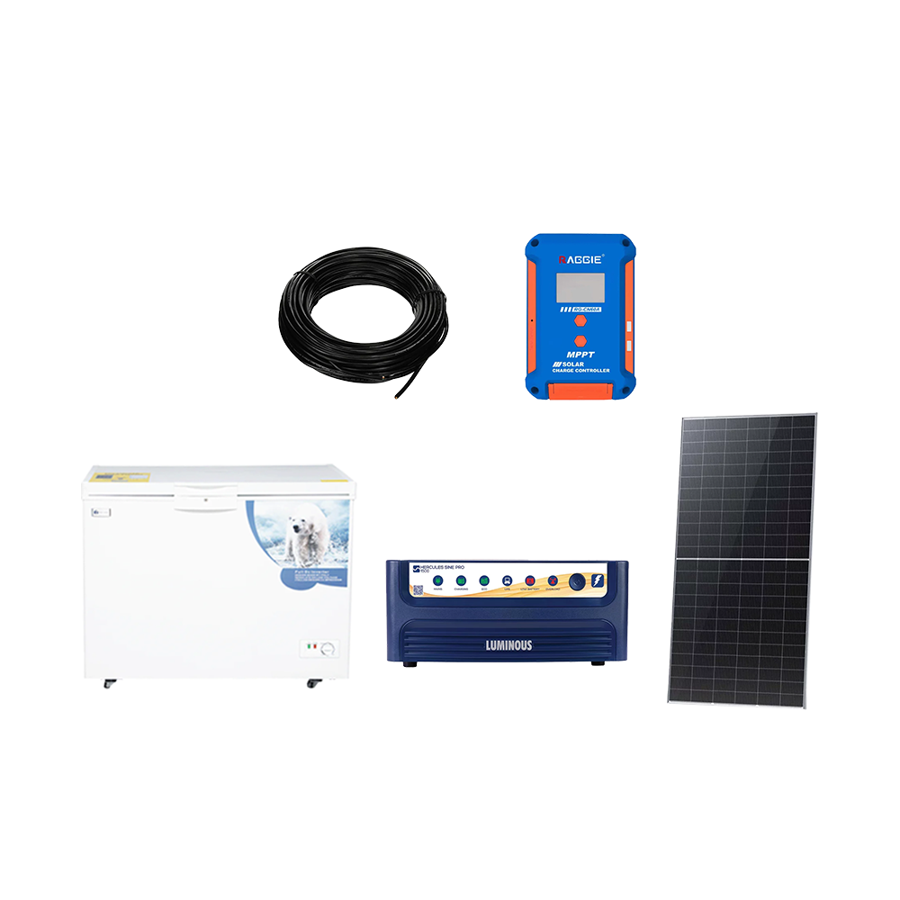 باكج الطاقة الشمسية المتكامل مع فريزر ستار واي العمودي نظامين