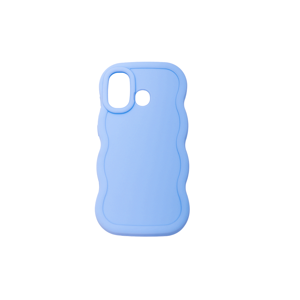 غلاف جوال ايتل  A17سيلكون-blue