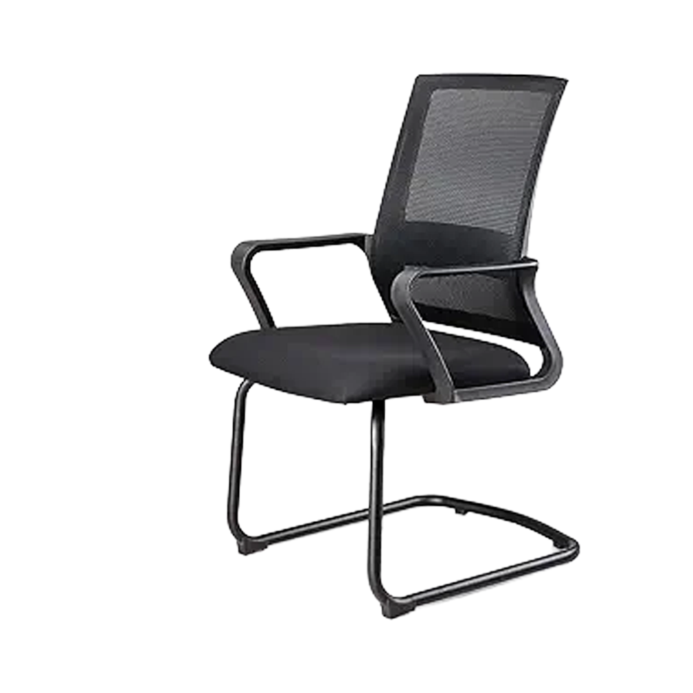 كرسي دوار تنفيذي شبكي متعدد الاستخدامات - اسود