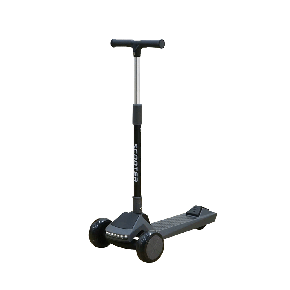 سكوتر ثلاثي العجلات قابل للطي بمقبض مريح وقاعدة غير قابلة للإنزلاق موديل 5231 – أسود