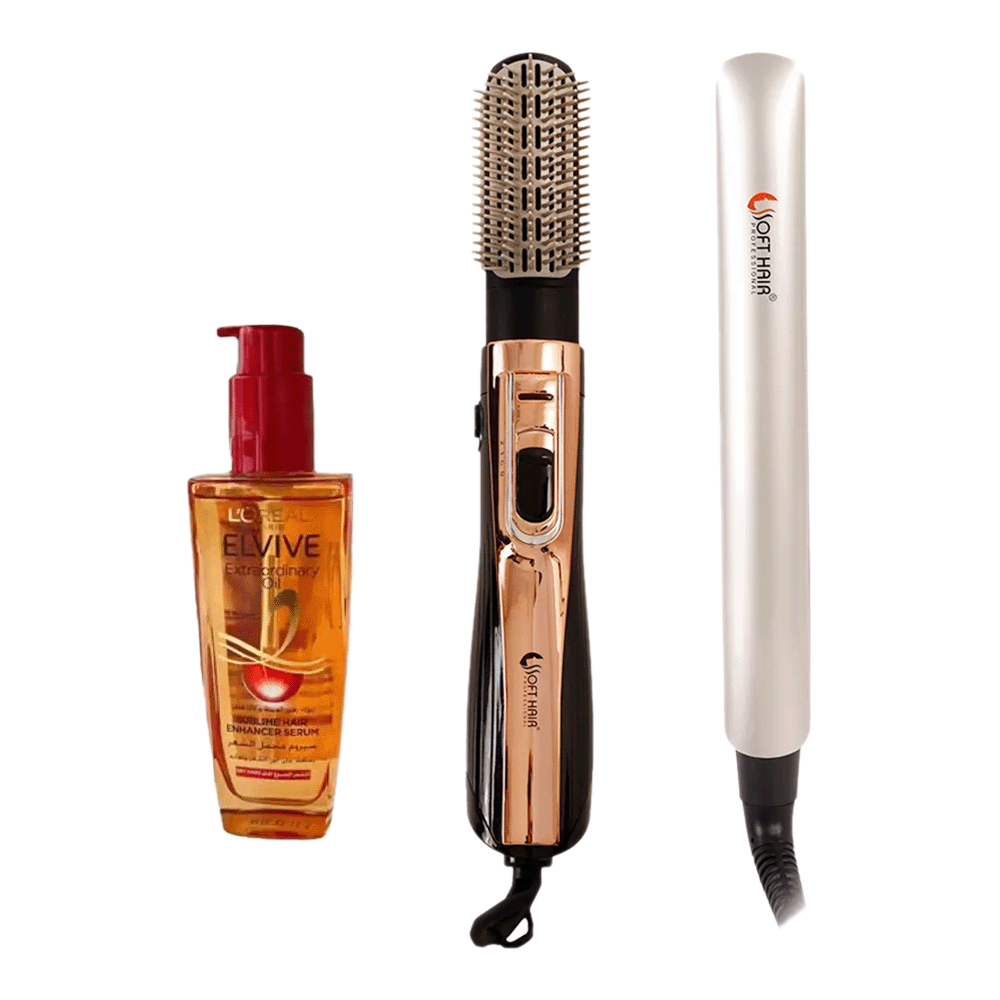 باكج منتجات العناية بالشعر 3×1