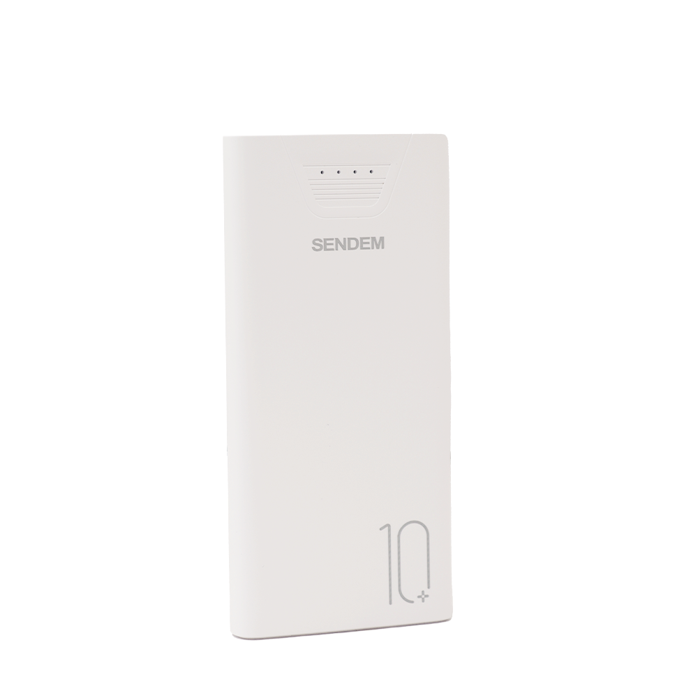 باور بانك سيندام سعة 10000 ملي أمبير موديل PK81 - أبيض