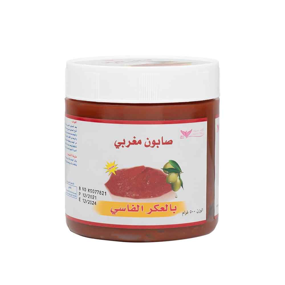 الصابون المغربي بالعكر الفاسي من كويت شوب - 500 جم