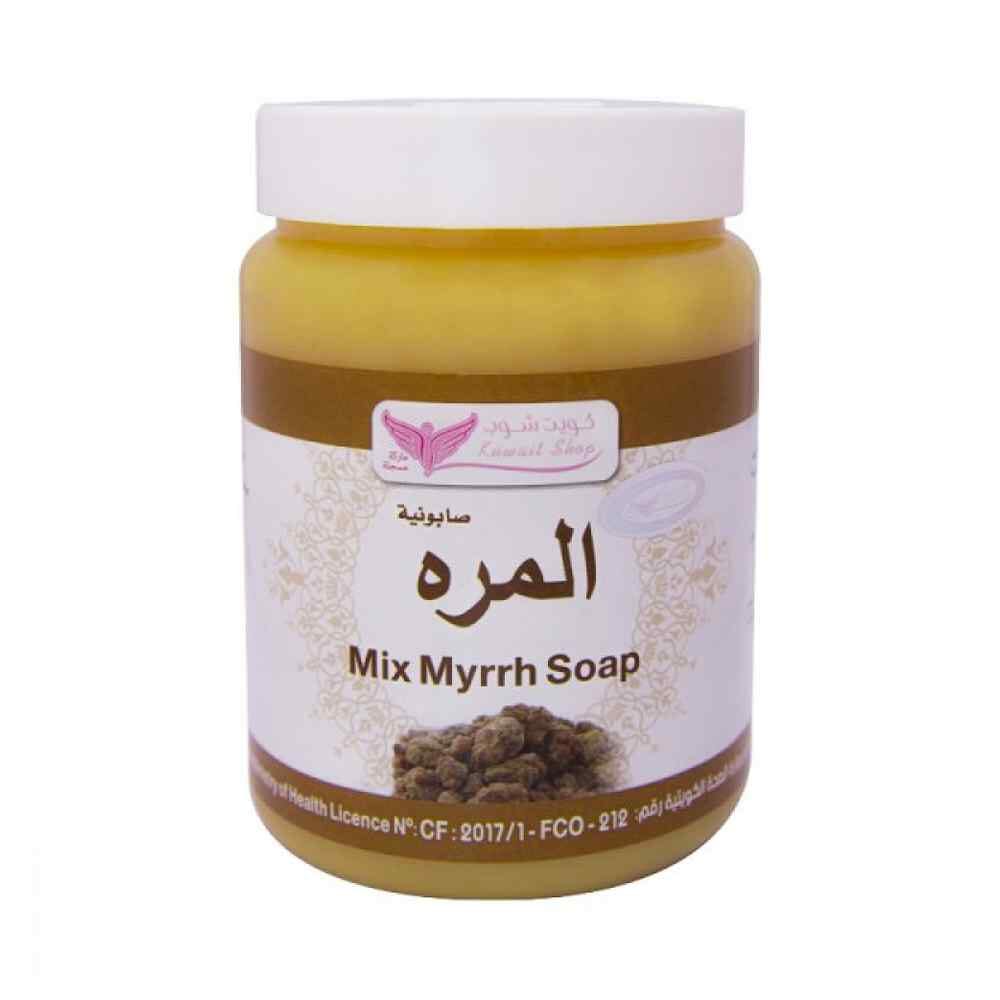 صابونية كويت شوب بالمُرّه لمكافحة الشيخوخة و تنقية وتفتيح بشرة الجسم - 500 جم