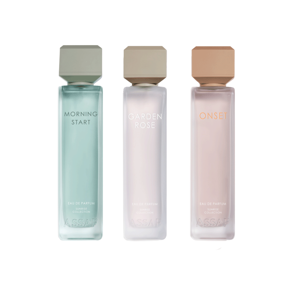 lمجموعة عطور عساف الصباحية متنوعة 200 مل أودي برفيوم نسائي - 3 عطور