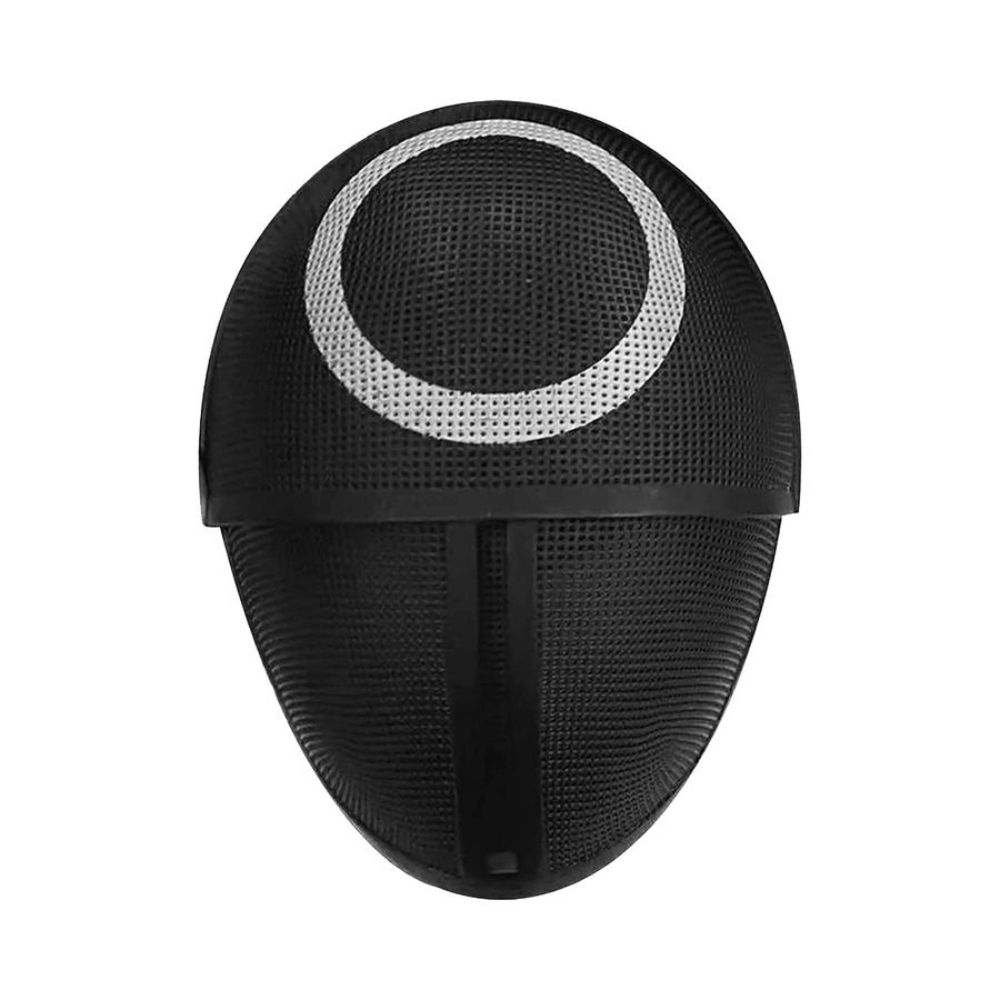 قناع دائري مستوحى من مسلسل لعبة الحبار شكل O موديل ZQM - أسود